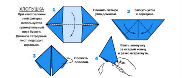 Хлопавка з паперу своїми руками