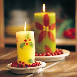 Новорічні свічки своїми руками