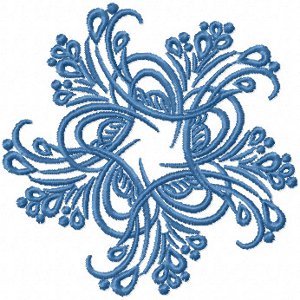 Новорічна вишивка: сніжинки