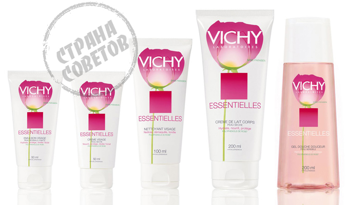 Vichy Essentielles флюїд, крем для обличчя, мус для особи, молочко для тіла, гель для душу