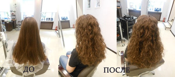 Хімія волосся з фото