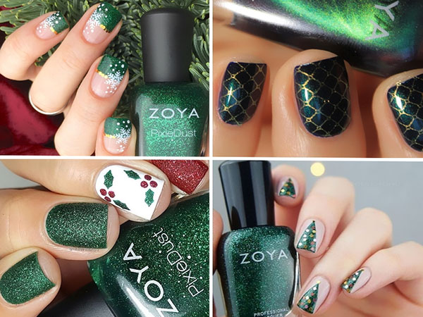 Кращі новорічні нейл-арти з лаками Zoya Enchanted