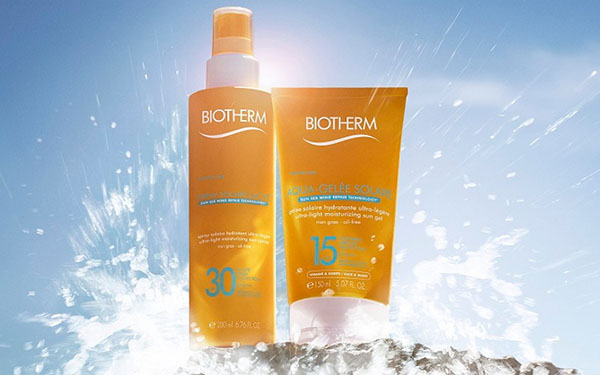 Пляжна лінія Biotherm Aqua-Gelée Solaire для бархатистою шкіри