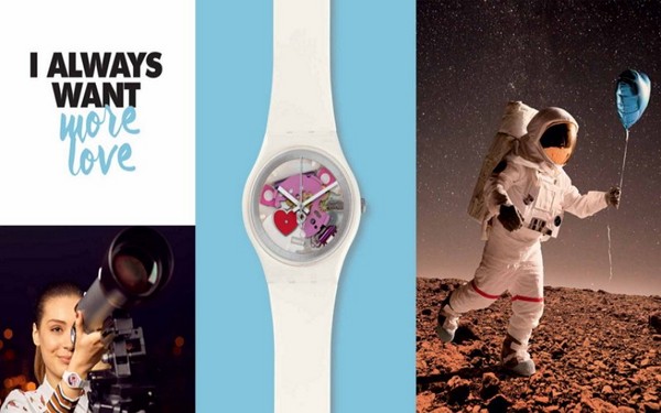 Більше любові: сюрприз від швейцарського годинного бренду Swatch