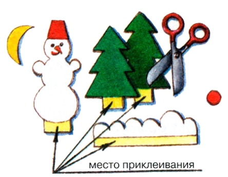 підготовка різних деталей для листівки заготовка деталей