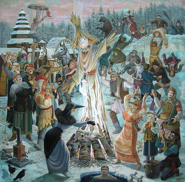 Як намалювати Масляну? Малюємо весняне свято разом з дітьми
