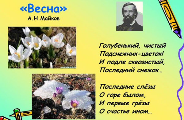 Вірші про весну російських поетів