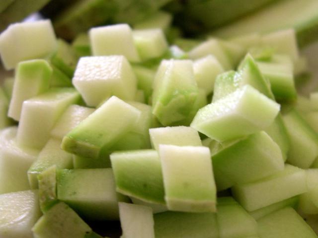 кабачки кубиками
