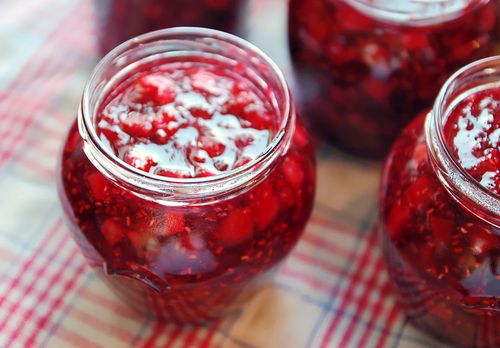 Малинове варення з яблуками