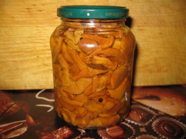 мариновані лисички