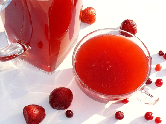 полуничний кисіль